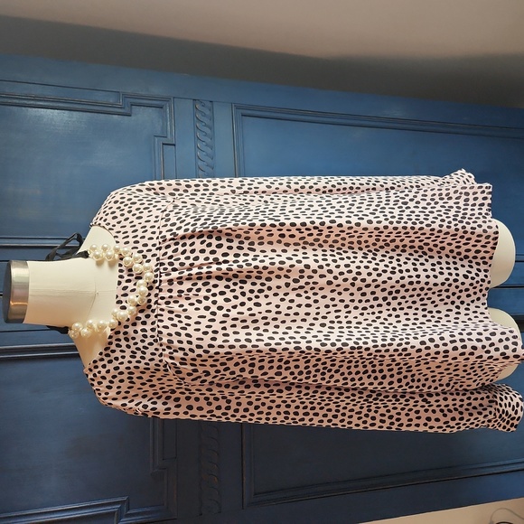 JCrew Print Pink Panther Blouse in XXL - Picture 2 of 5